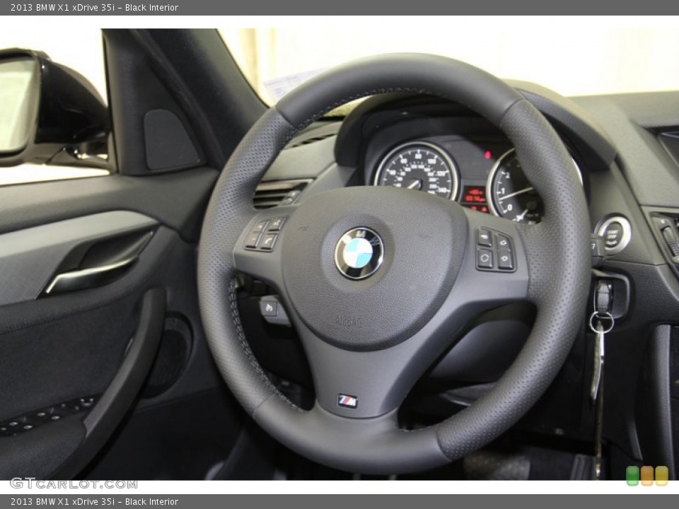 Black Interior Steering Wheel for the 2013 BMW X1 xDrive 35i #71087022