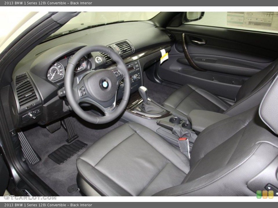 Black Interior Prime Interior for the 2013 BMW 1 Series 128i Convertible #71087056
