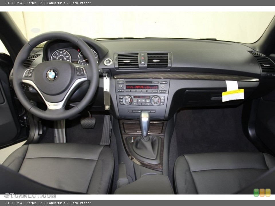 Black Interior Dashboard for the 2013 BMW 1 Series 128i Convertible #71087065