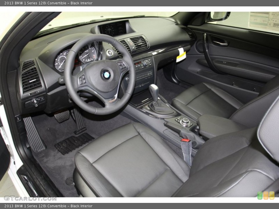 Black Interior Prime Interior for the 2013 BMW 1 Series 128i Convertible #71087251
