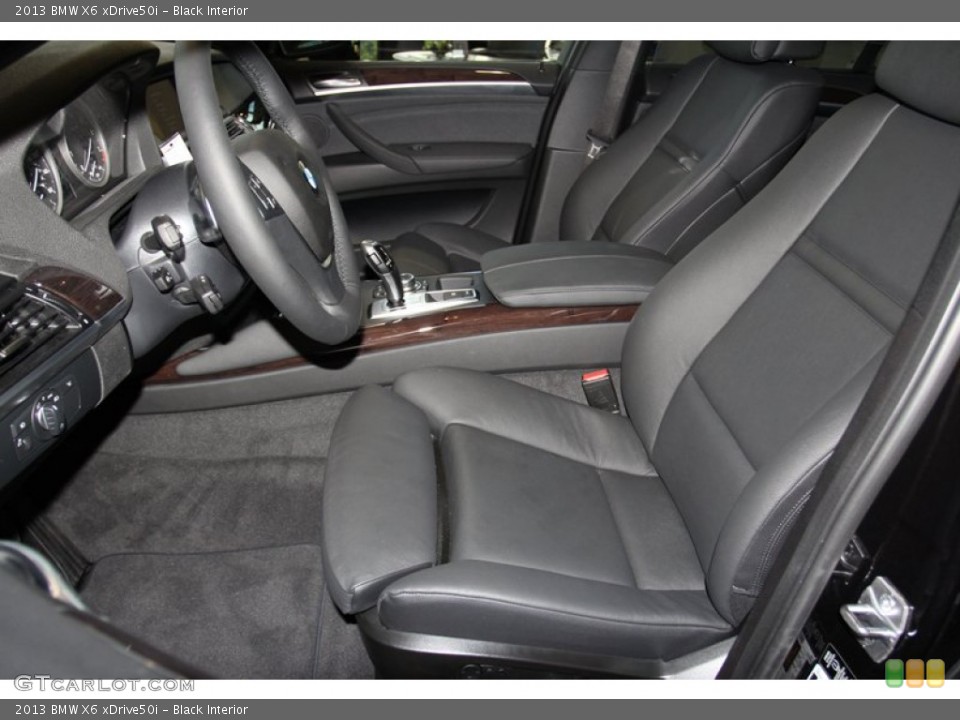 Black Interior Front Seat for the 2013 BMW X6 xDrive50i #71087476