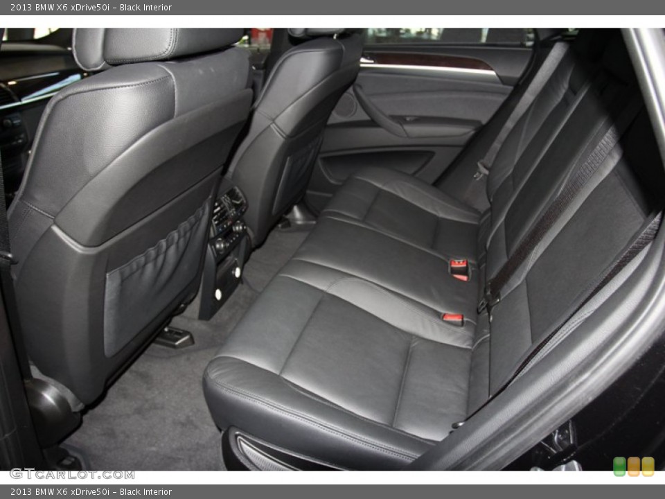 Black Interior Rear Seat for the 2013 BMW X6 xDrive50i #71087548