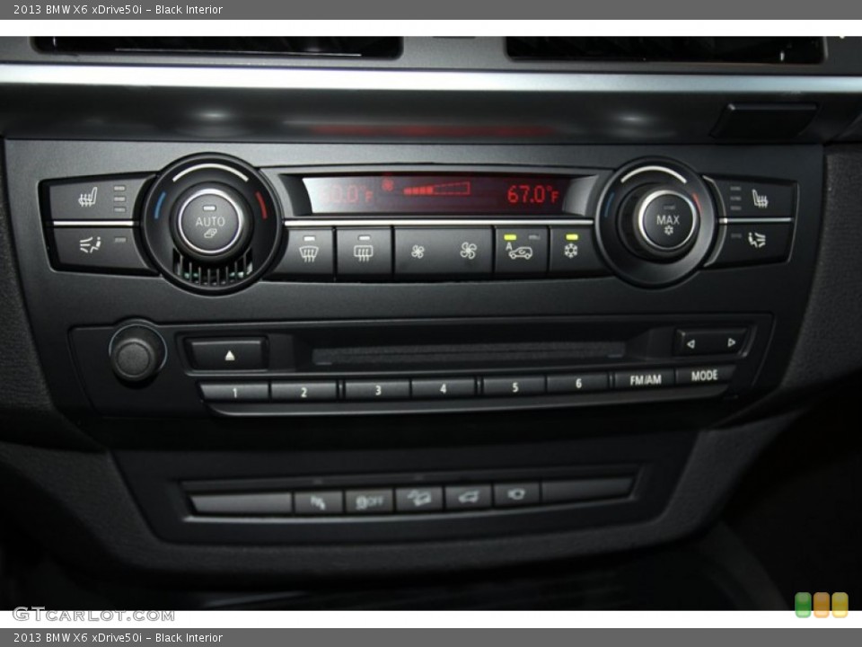 Black Interior Controls for the 2013 BMW X6 xDrive50i #71087596