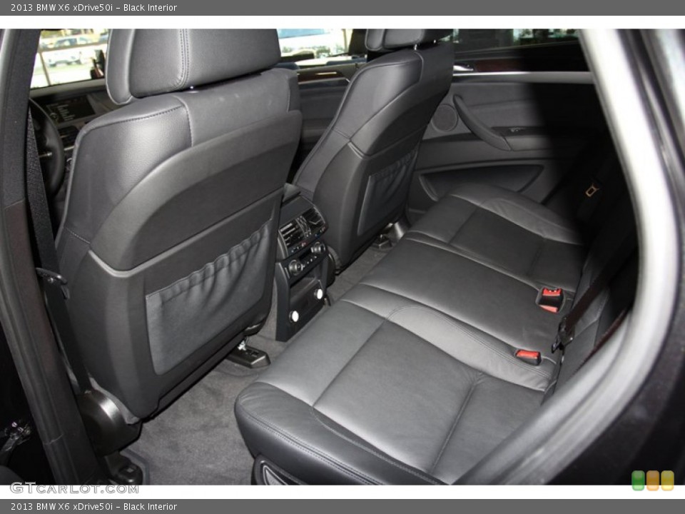 Black Interior Rear Seat for the 2013 BMW X6 xDrive50i #71087650