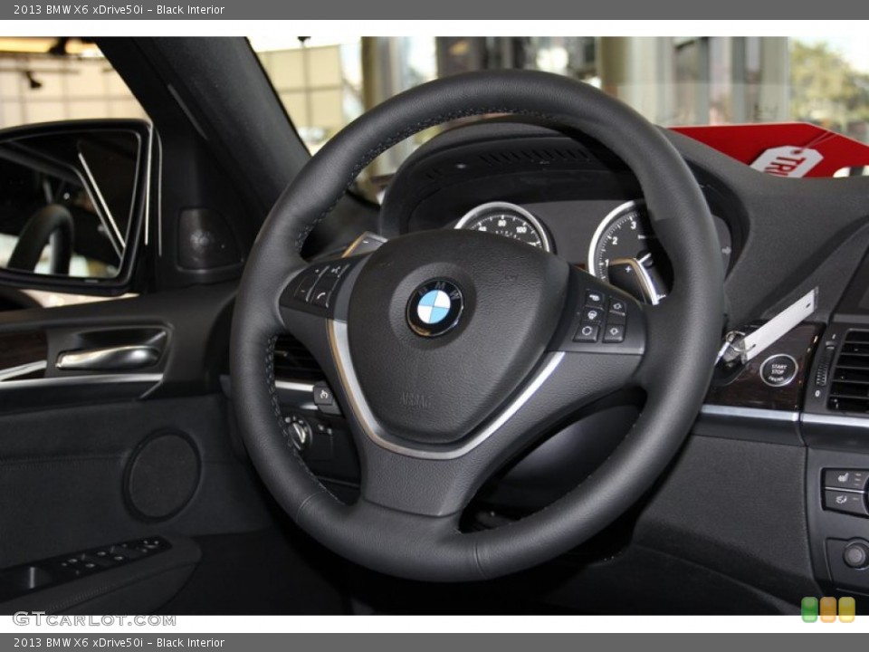 Black Interior Steering Wheel for the 2013 BMW X6 xDrive50i #71087668