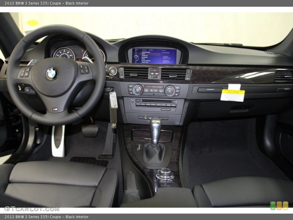Black Interior Dashboard for the 2013 BMW 3 Series 335i Coupe #71087725