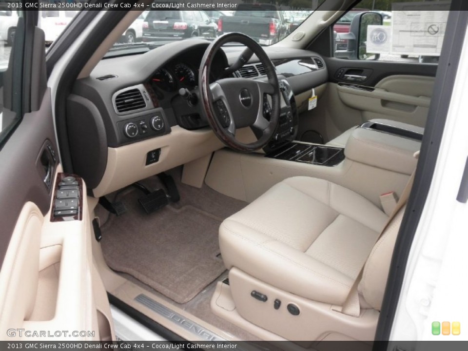 Cocoa/Light Cashmere Interior Prime Interior for the 2013 GMC Sierra 2500HD Denali Crew Cab 4x4 #71088256
