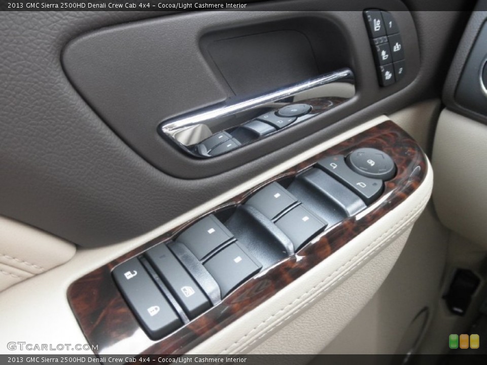 Cocoa/Light Cashmere Interior Controls for the 2013 GMC Sierra 2500HD Denali Crew Cab 4x4 #71088310