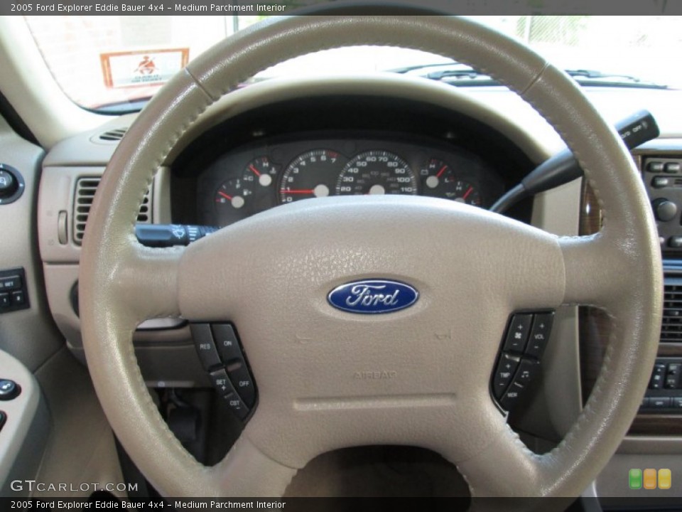 Medium Parchment Interior Steering Wheel for the 2005 Ford Explorer Eddie Bauer 4x4 #71088655