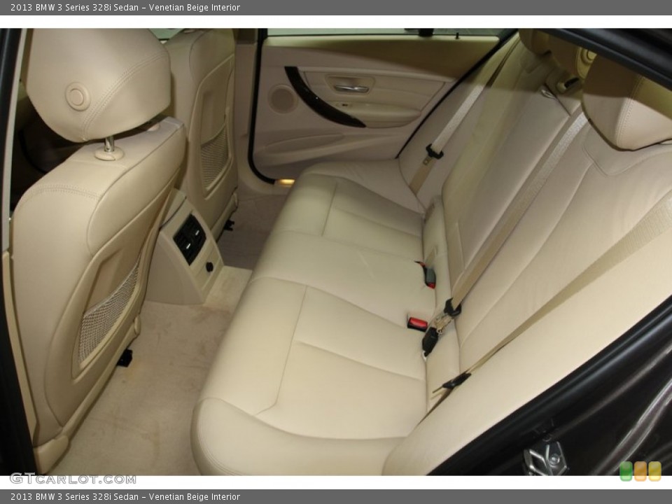 Venetian Beige Interior Rear Seat for the 2013 BMW 3 Series 328i Sedan #71089222