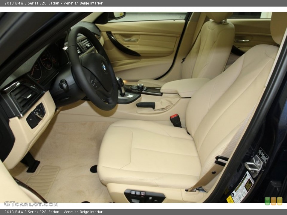 Venetian Beige Interior Front Seat for the 2013 BMW 3 Series 328i Sedan #71089876