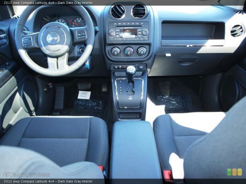 Dark Slate Gray Interior Dashboard for the 2013 Jeep Compass Latitude 4x4 #71089882