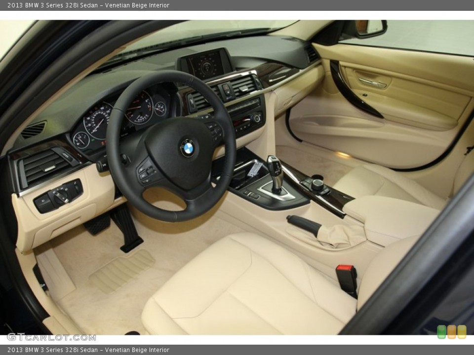 Venetian Beige Interior Prime Interior for the 2013 BMW 3 Series 328i Sedan #71089938