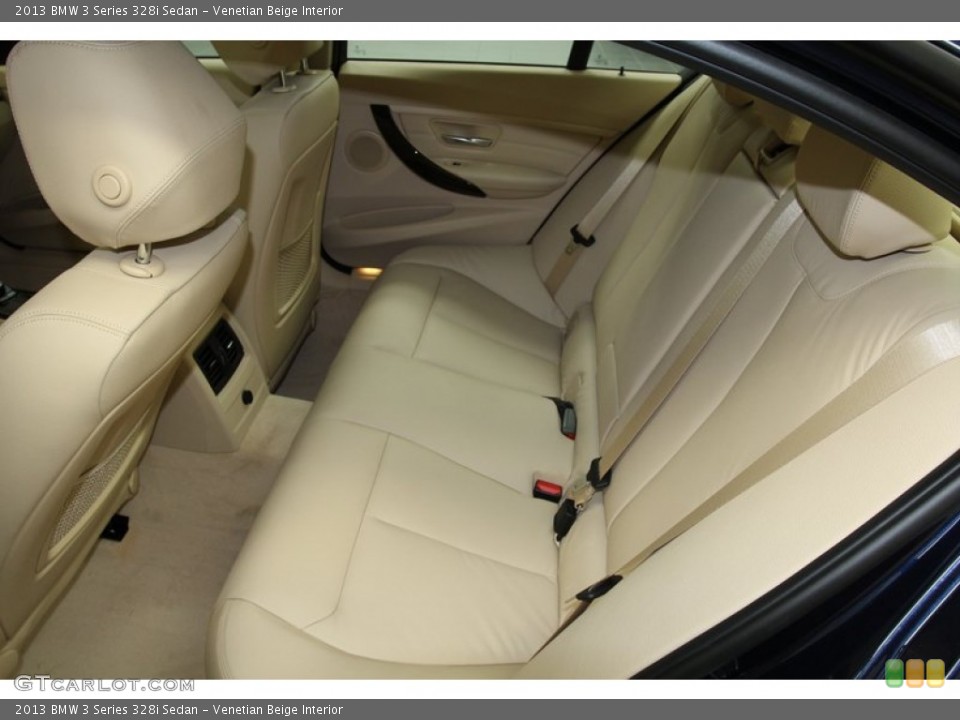Venetian Beige Interior Rear Seat for the 2013 BMW 3 Series 328i Sedan #71089951
