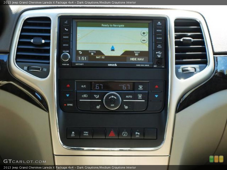 Dark Graystone/Medium Graystone Interior Controls for the 2013 Jeep Grand Cherokee Laredo X Package 4x4 #71090131