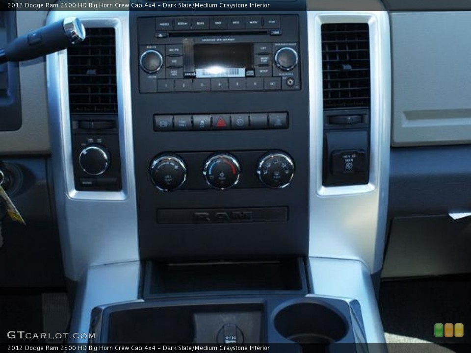 Dark Slate/Medium Graystone Interior Controls for the 2012 Dodge Ram 2500 HD Big Horn Crew Cab 4x4 #71090641