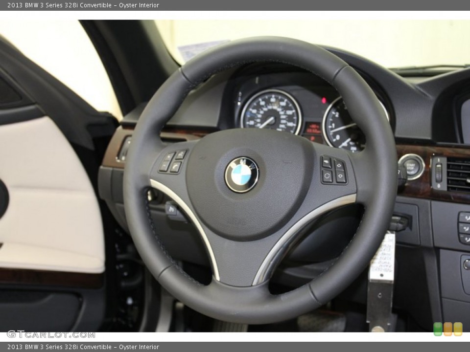 Oyster Interior Steering Wheel for the 2013 BMW 3 Series 328i Convertible #71091781