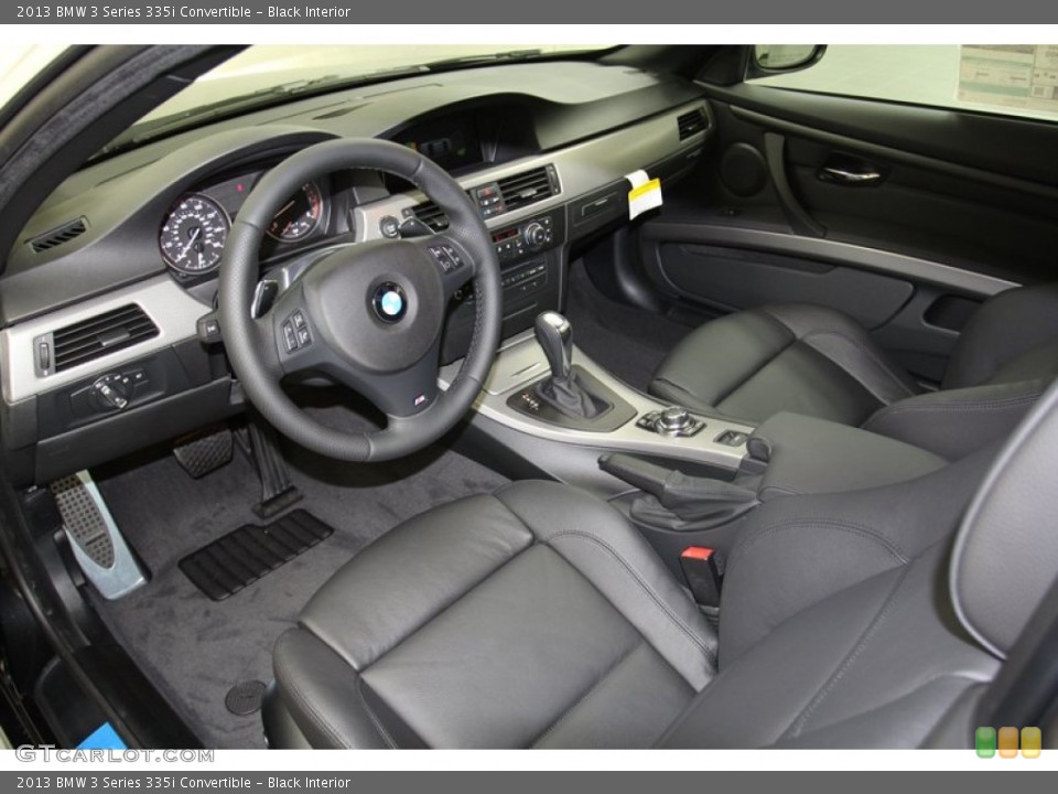 Black Interior Prime Interior for the 2013 BMW 3 Series 335i Convertible #71091910