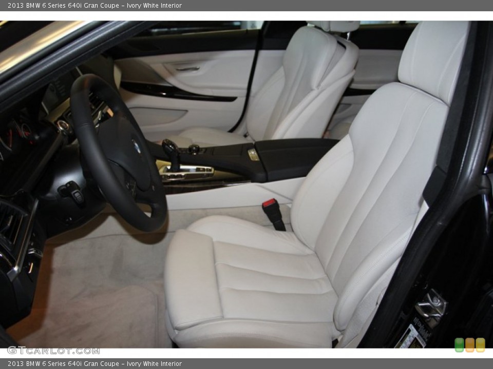 Ivory White Interior Front Seat for the 2013 BMW 6 Series 640i Gran Coupe #71092336