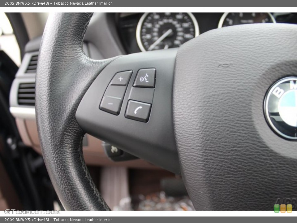 Tobacco Nevada Leather Interior Controls for the 2009 BMW X5 xDrive48i #71092540