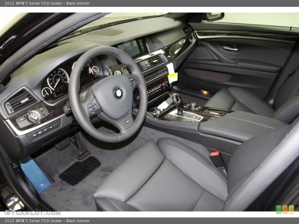 Black Interior Prime Interior for the 2013 BMW 5 Series 550i Sedan #71092933