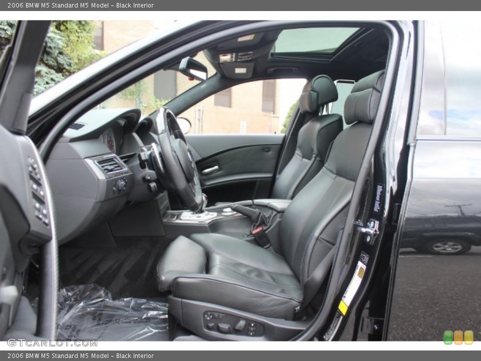 Black Interior Front Seat for the 2006 BMW M5  #71093068