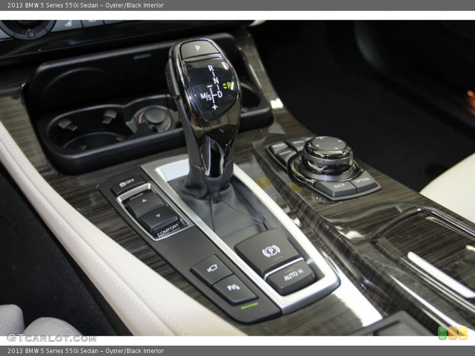 Oyster/Black Interior Transmission for the 2013 BMW 5 Series 550i Sedan #71093271
