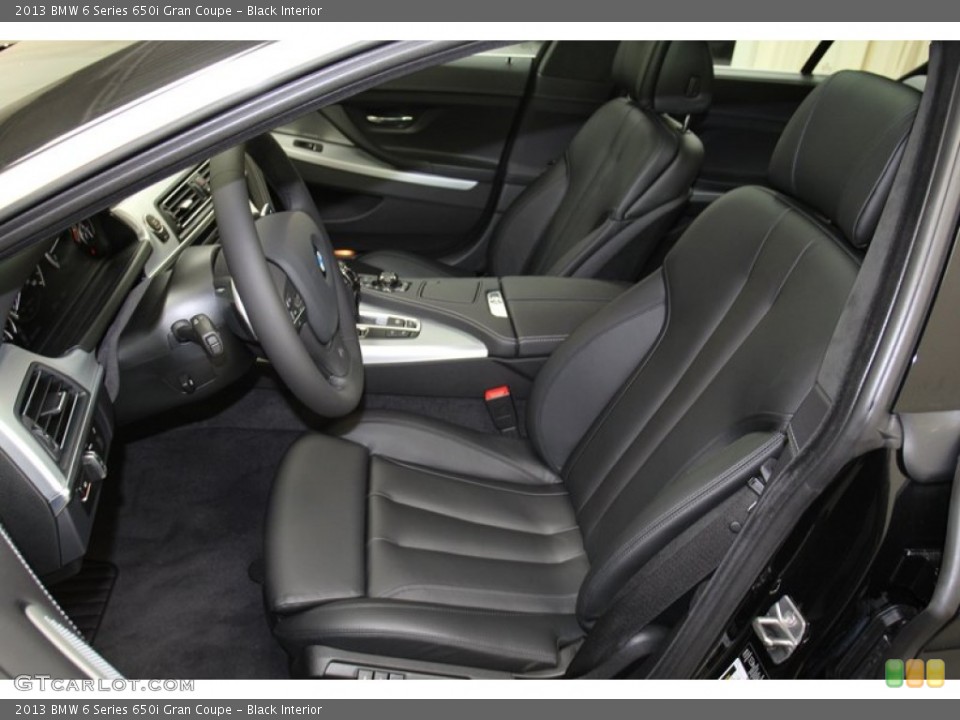 Black Interior Front Seat for the 2013 BMW 6 Series 650i Gran Coupe #71093389