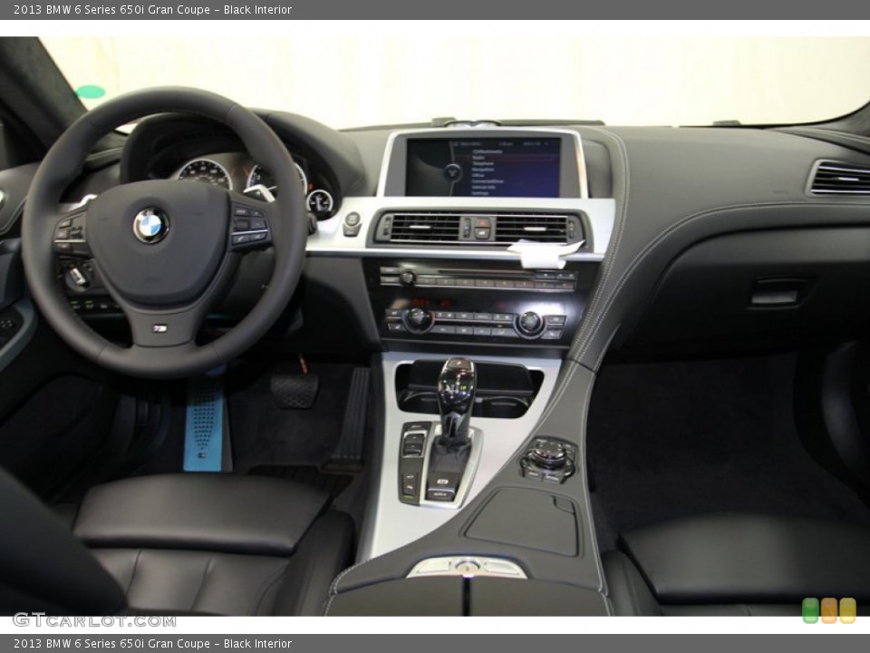 Black Interior Dashboard for the 2013 BMW 6 Series 650i Gran Coupe #71093398