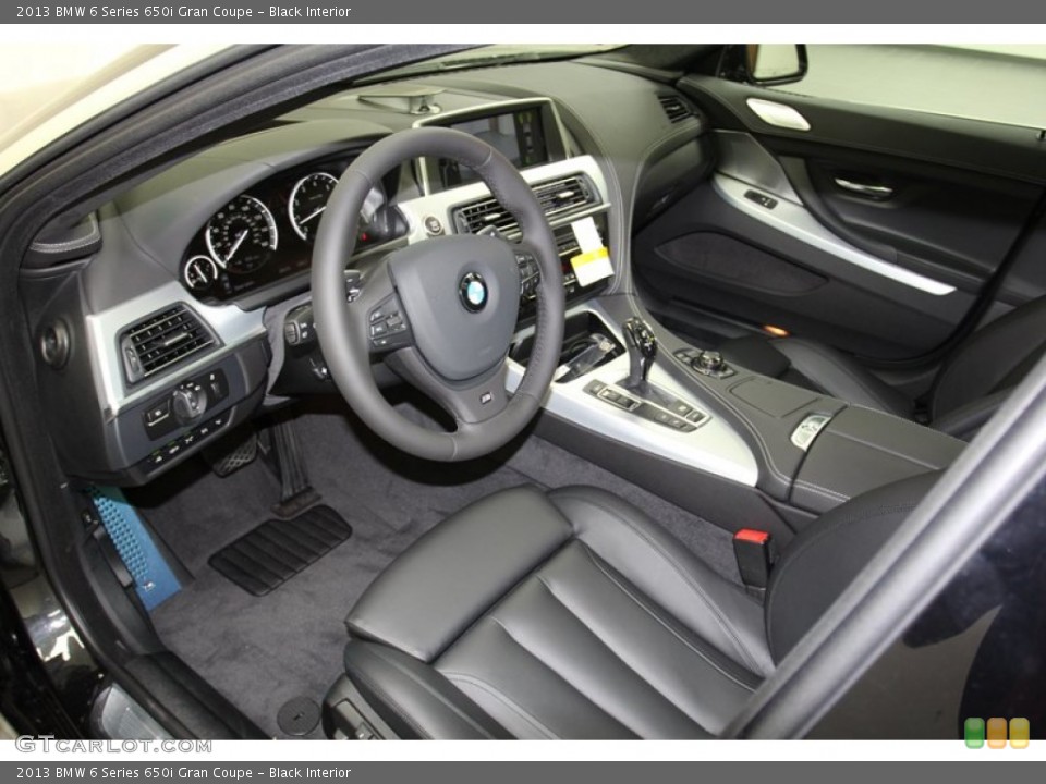 Black Interior Prime Interior for the 2013 BMW 6 Series 650i Gran Coupe #71093458
