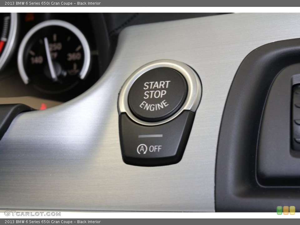 Black Interior Controls for the 2013 BMW 6 Series 650i Gran Coupe #71093548