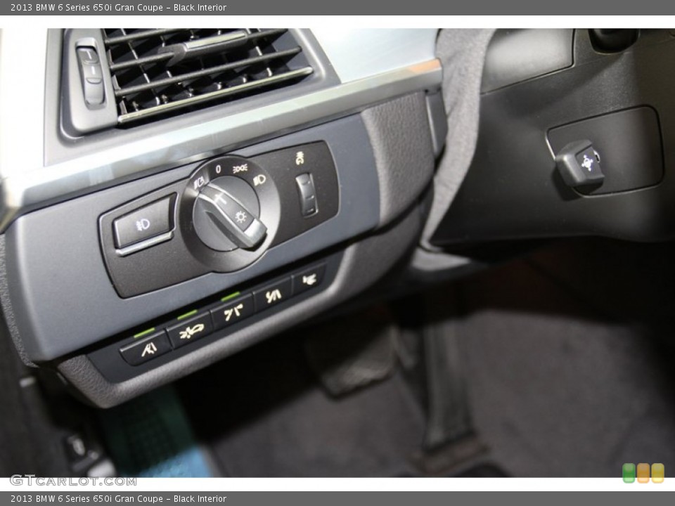 Black Interior Controls for the 2013 BMW 6 Series 650i Gran Coupe #71093569