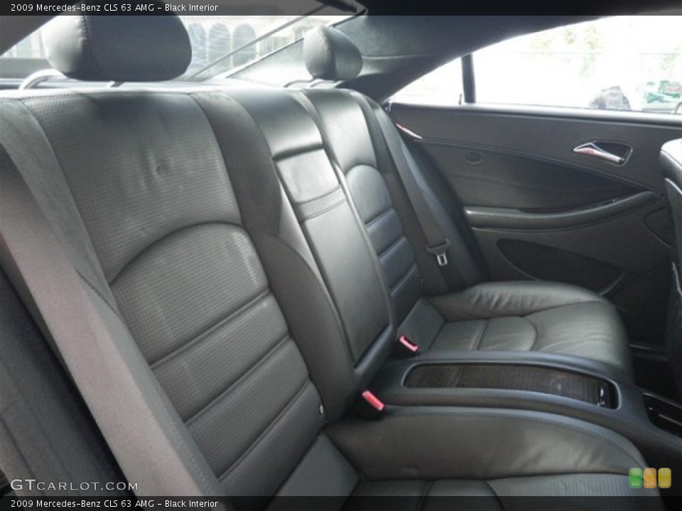 Black Interior Rear Seat for the 2009 Mercedes-Benz CLS 63 AMG #71096080