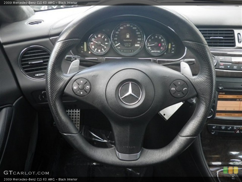 Black Interior Steering Wheel for the 2009 Mercedes-Benz CLS 63 AMG #71096166