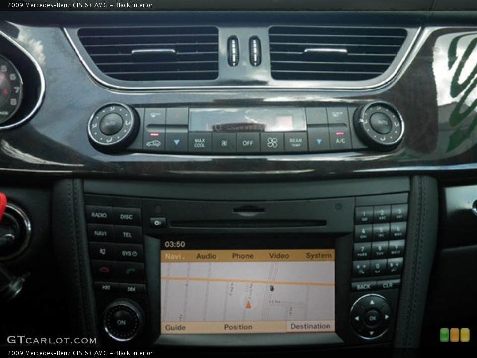 Black Interior Controls for the 2009 Mercedes-Benz CLS 63 AMG #71096197