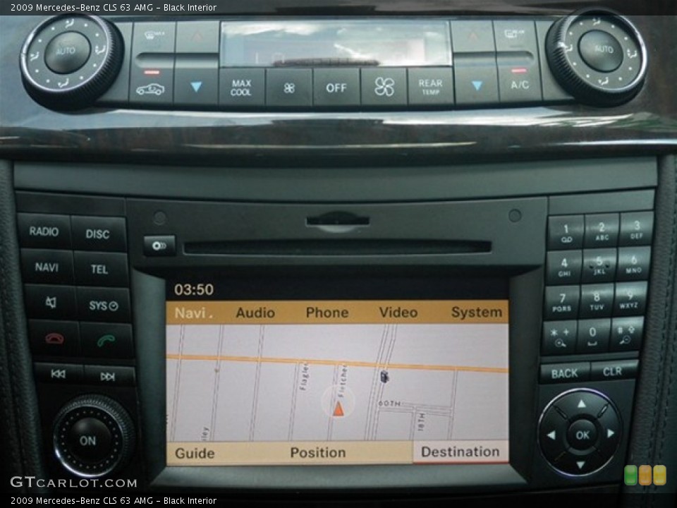 Black Interior Controls for the 2009 Mercedes-Benz CLS 63 AMG #71096206