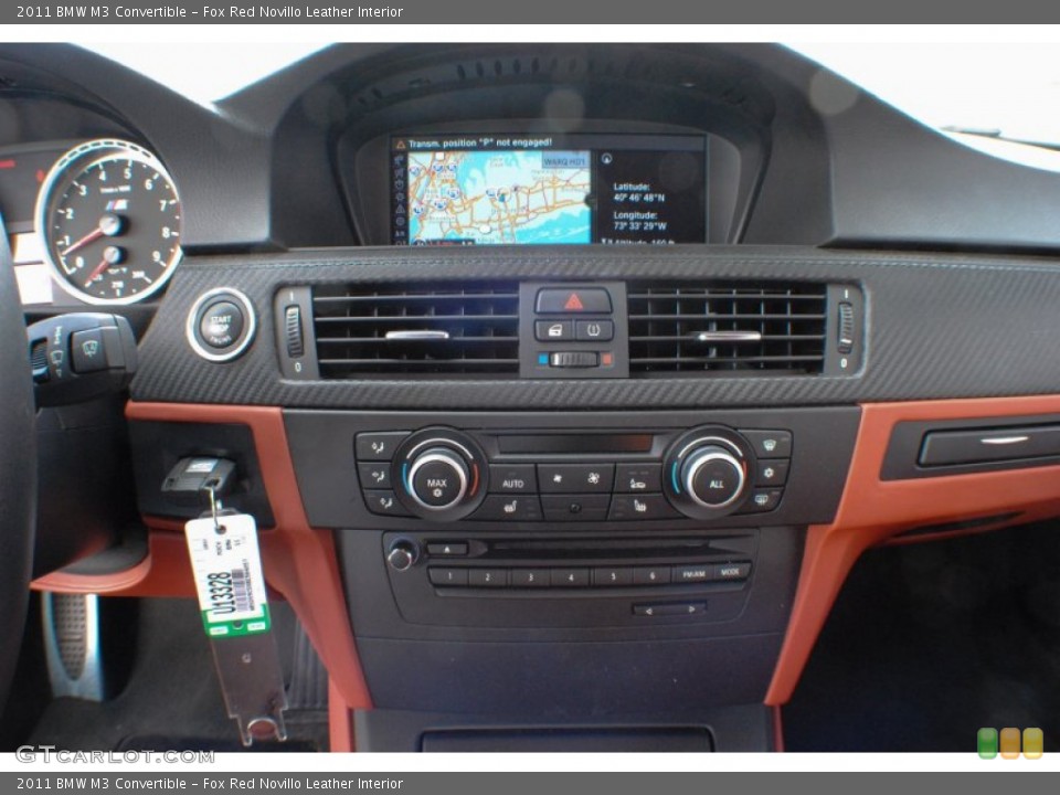 Fox Red Novillo Leather Interior Controls for the 2011 BMW M3 Convertible #71097940