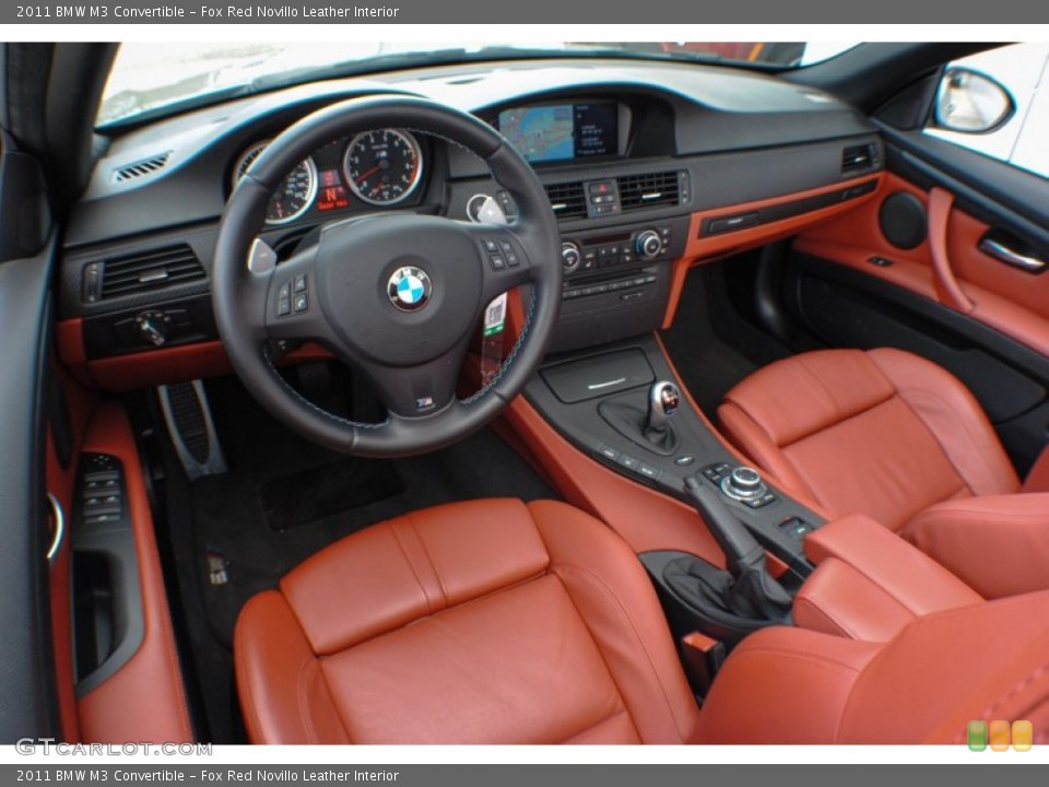 Fox Red Novillo Leather Interior Prime Interior for the 2011 BMW M3 Convertible #71097967