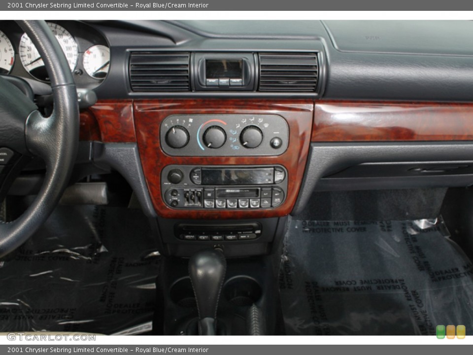 Royal Blue/Cream Interior Controls for the 2001 Chrysler Sebring Limited Convertible #71098738