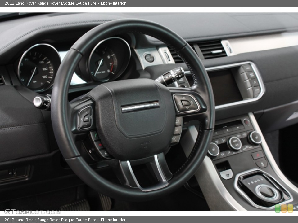 Ebony Interior Steering Wheel for the 2012 Land Rover Range Rover Evoque Coupe Pure #71099602