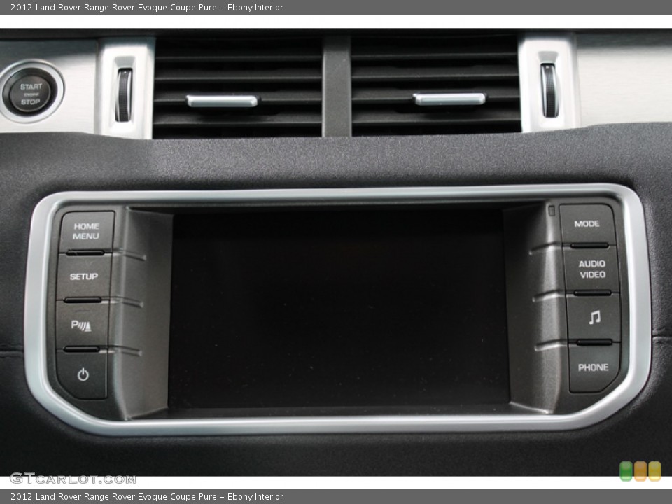 Ebony Interior Controls for the 2012 Land Rover Range Rover Evoque Coupe Pure #71099623