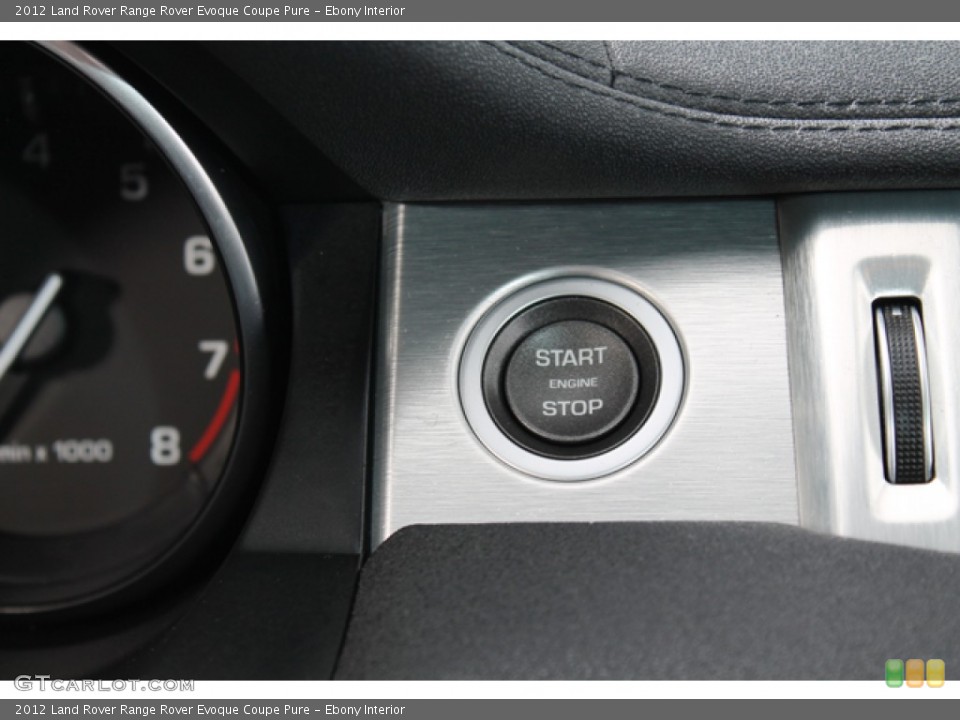 Ebony Interior Controls for the 2012 Land Rover Range Rover Evoque Coupe Pure #71099710
