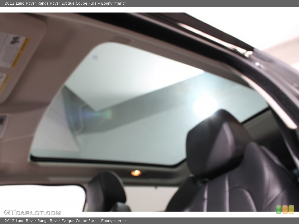 Ebony Interior Sunroof for the 2012 Land Rover Range Rover Evoque Coupe Pure #71099752