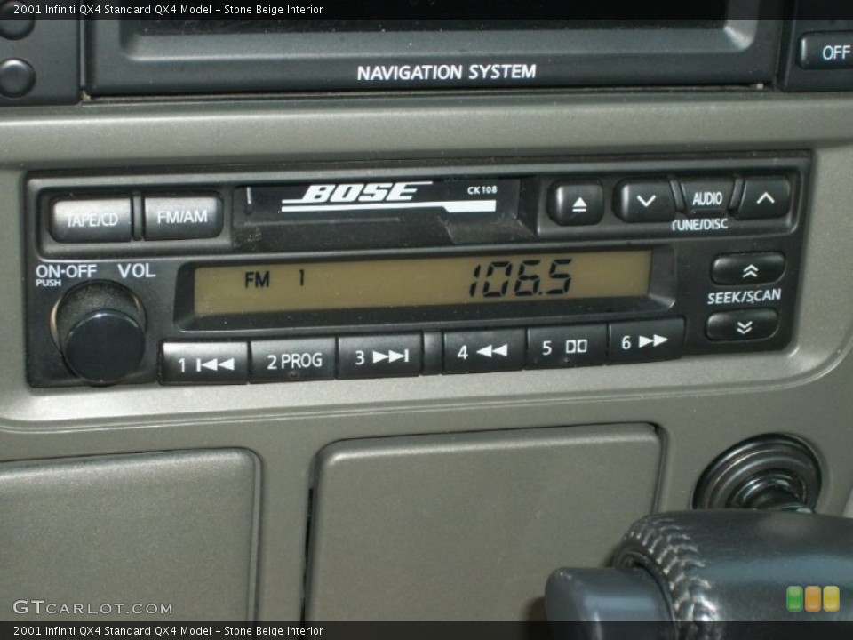 Stone Beige Interior Audio System for the 2001 Infiniti QX4  #71100073