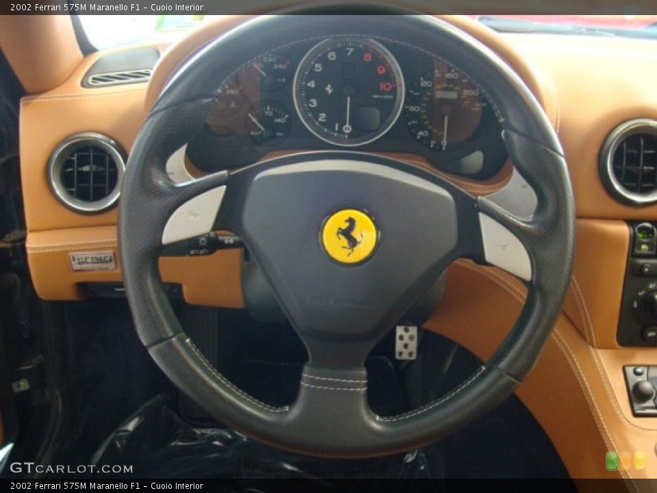 Cuoio Interior Steering Wheel for the 2002 Ferrari 575M Maranello F1 #71100879