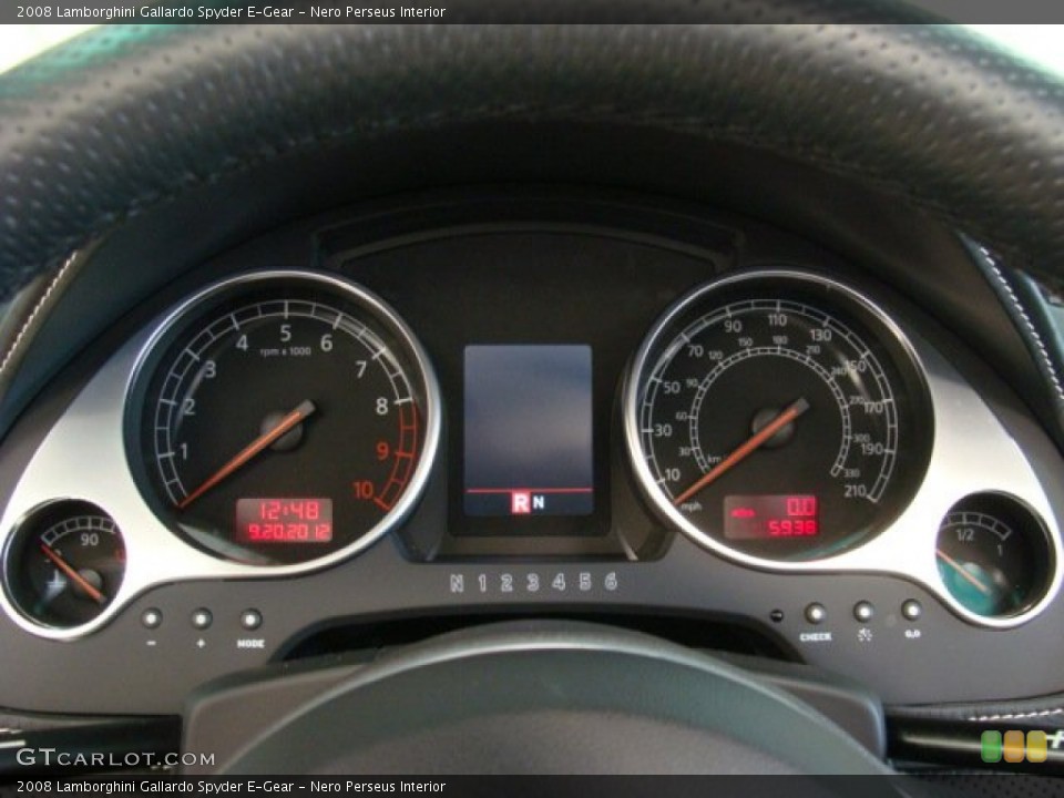 Nero Perseus Interior Gauges for the 2008 Lamborghini Gallardo Spyder E-Gear #71101177