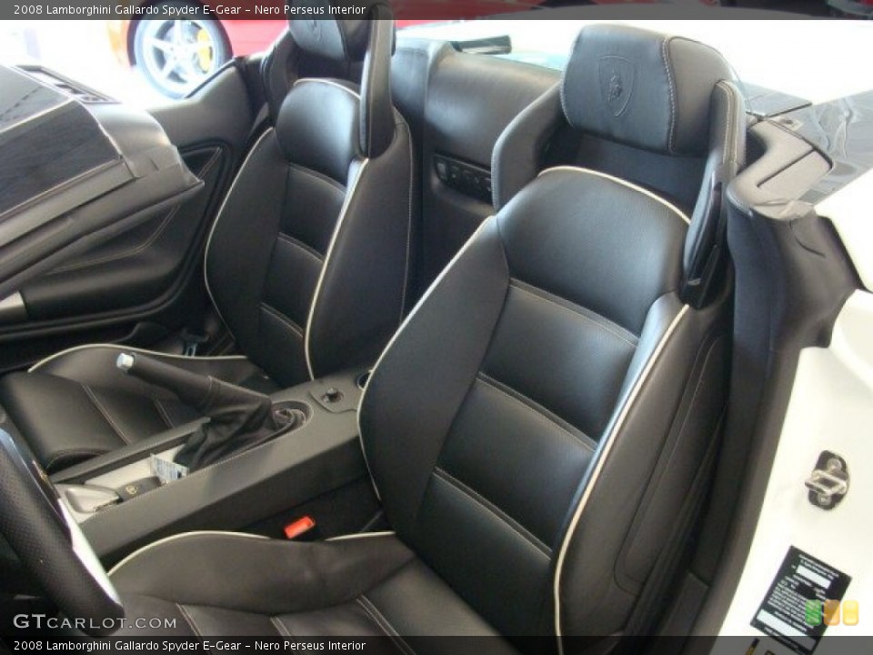 Nero Perseus Interior Front Seat for the 2008 Lamborghini Gallardo Spyder E-Gear #71101216