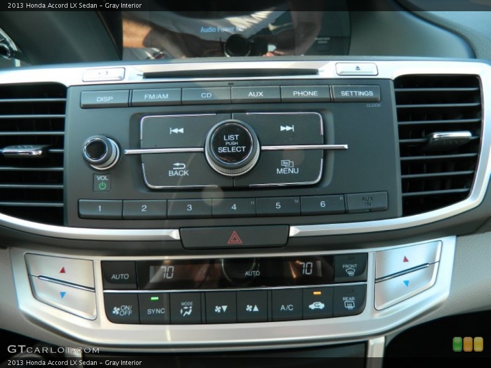 Gray Interior Controls for the 2013 Honda Accord LX Sedan #71101699