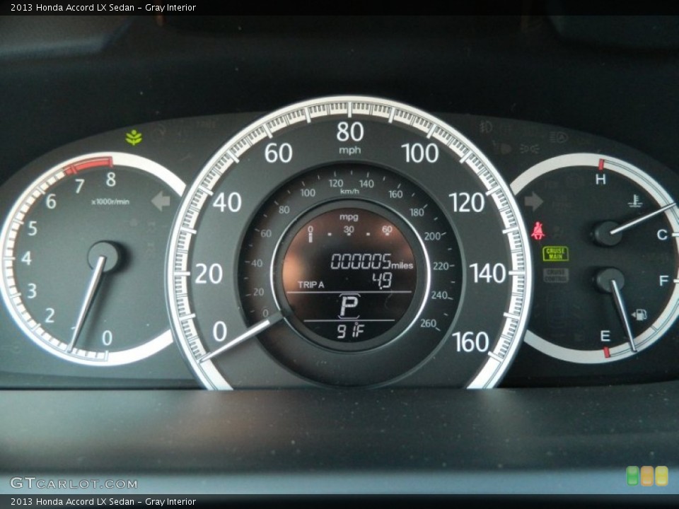 Gray Interior Gauges for the 2013 Honda Accord LX Sedan #71101729