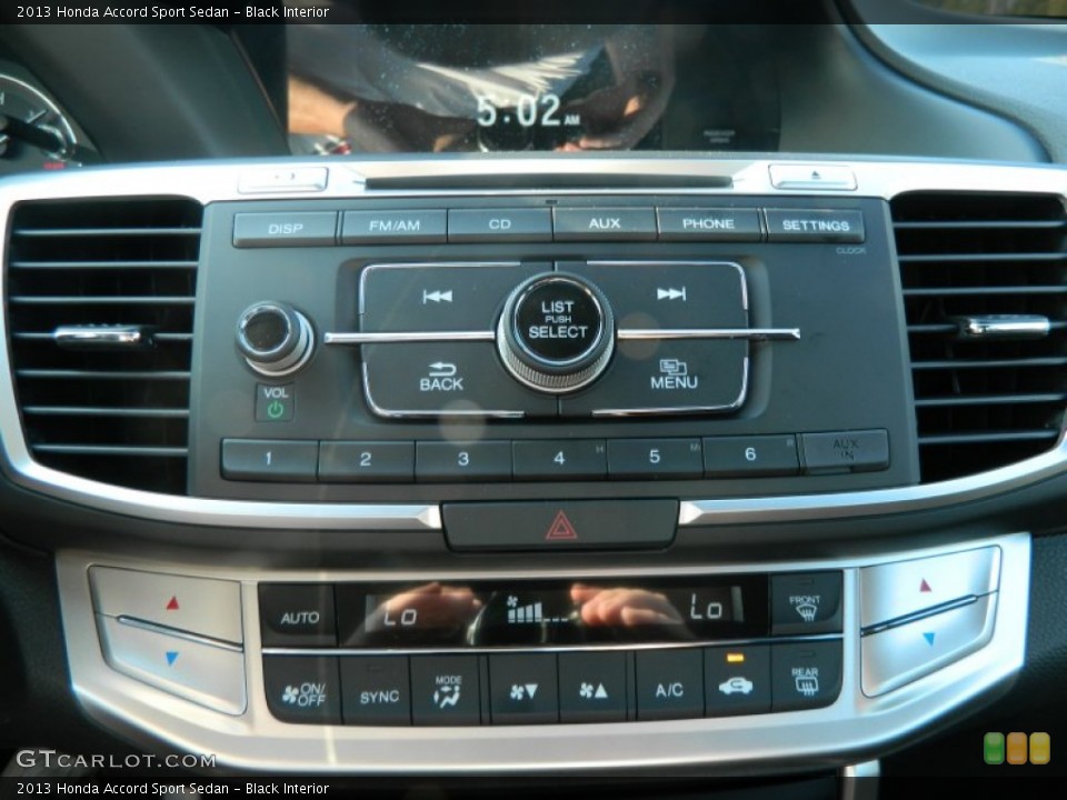 Black Interior Controls for the 2013 Honda Accord Sport Sedan #71101906